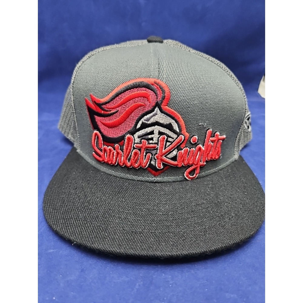Retro Y2K Top Of the World Rutgers Scarlet Knights script snapback hat wool New